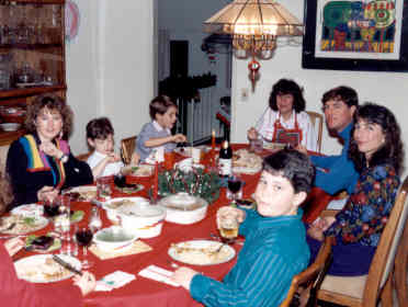 December 1988, Noella, Calvin, Mark, Sandy, Ed, Susan, Doug